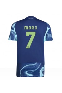 Ajax Raul Moro #7 Jalkapallovaatteet Vieraspaita 2025-26 Lyhythihainen